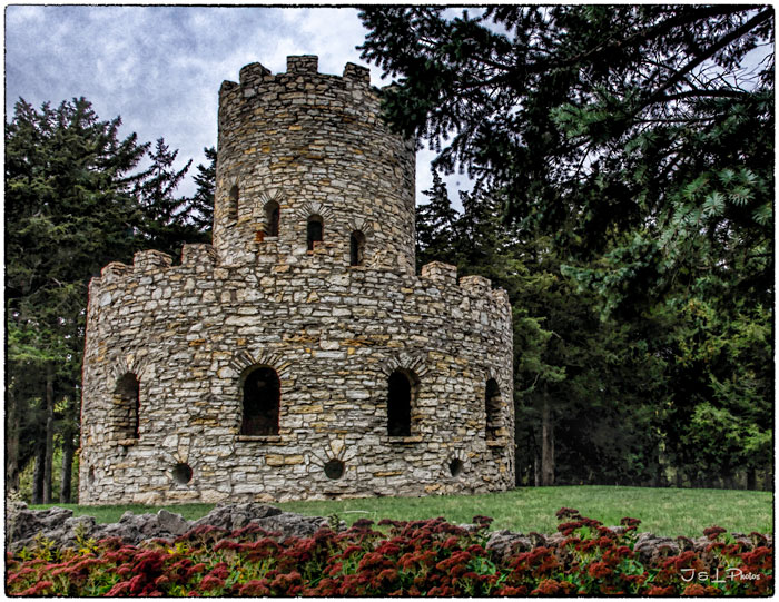 Stone castle at Eagle Point Park